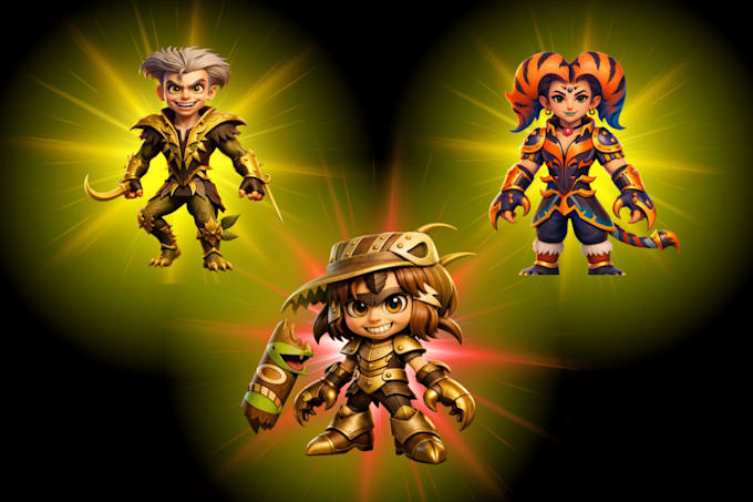 create stylized cartoon characters for games and animation