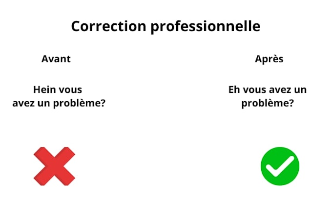 do french proofreading and text editing for your documents