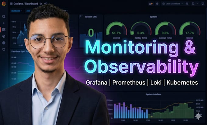 set up full observability stack with metrics, logs, and alerts