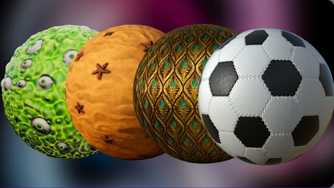 create high quality 3d substance designer materials