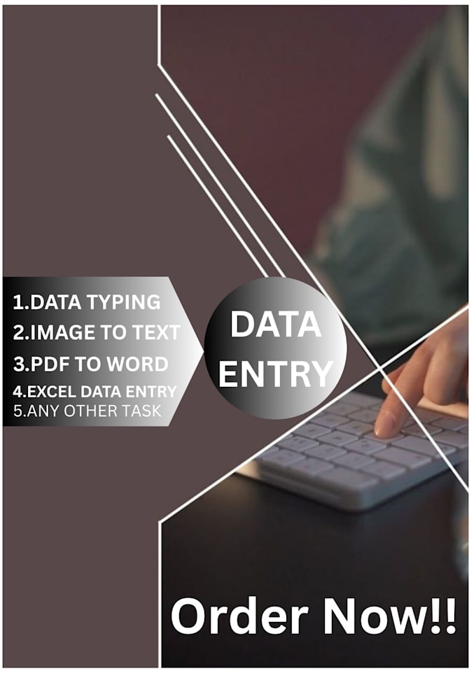 do data entry, PDF to word, image to text typing accurately