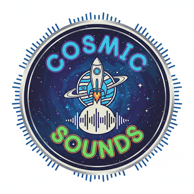 design a professional podcast logo for your show