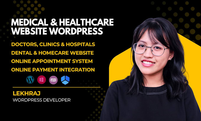 create medical, healthcare website with appointment system