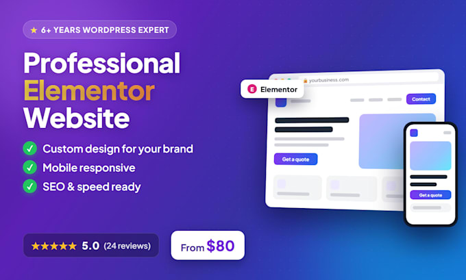 build a professional wordpress elementor website