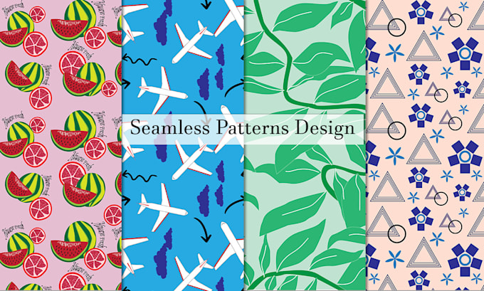 design a seamless textile and fabric pattern for print