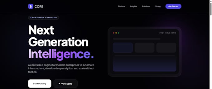 create high quality UI mockups and frontend for websites and applications