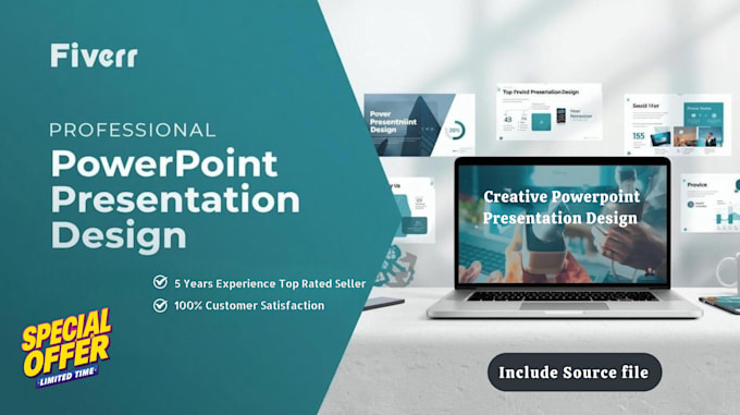 design modern powerpoint presentation, google slides, and pitch deck
