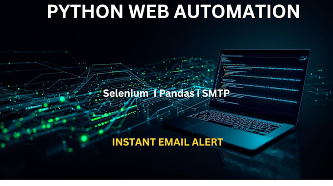 build a python selenium web scraper with automated email alerts