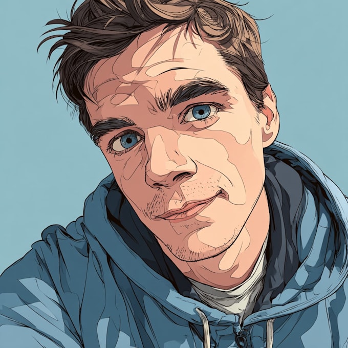 paint amazing vector cartoon portrait