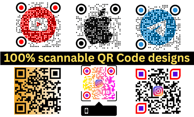Branded Embedded Qr Code Design professional custom qr codes with your brand logo by Mr_mufees ...