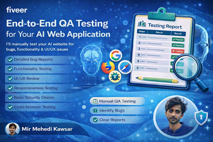 end to end QA for ai web app