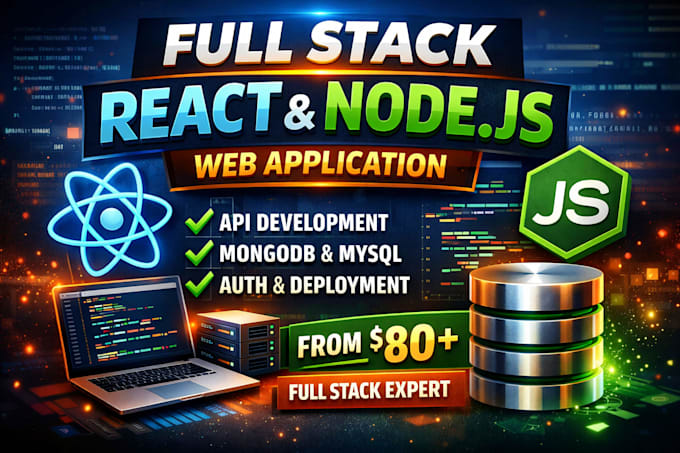 build a full stack react node js web application