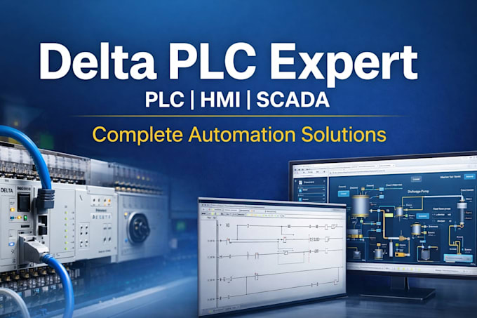 Program delta plc, design hmi and integrate scada for industrial ...