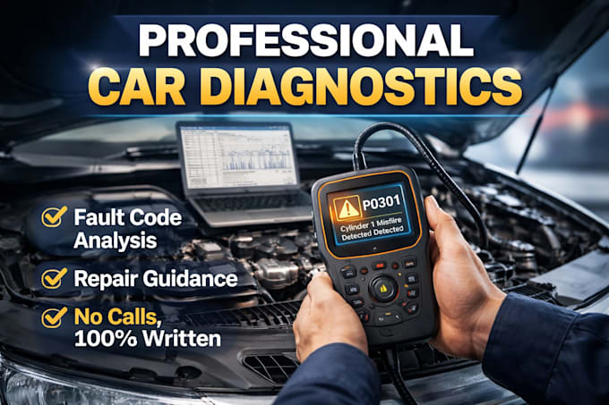 car diagnostics and written repair guidance