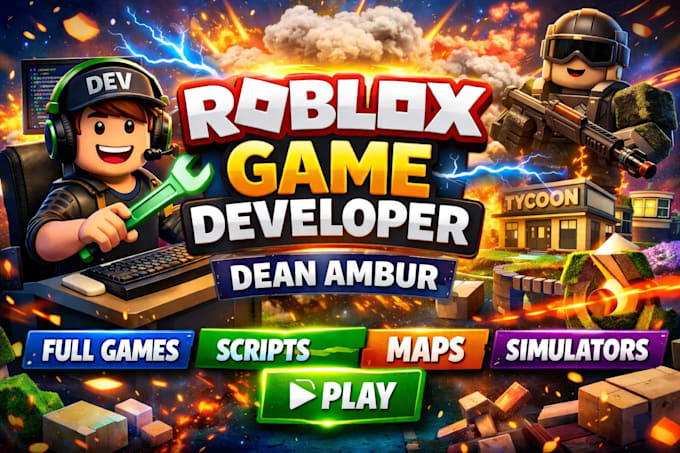 Be your roblox game developer for full game creation and scripting by ...