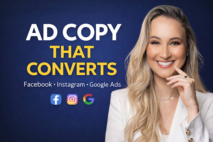 do ad copywriting, sales copy, facebook, instagram ad copy