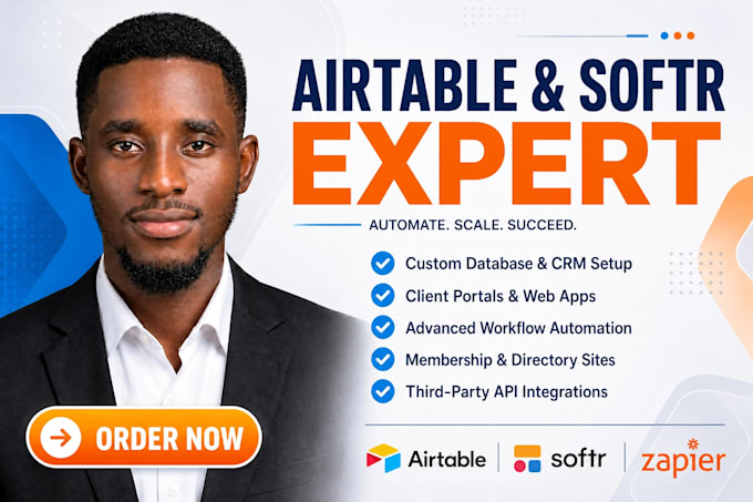 build a custom web app using softr, airtable interface, and zapier automation