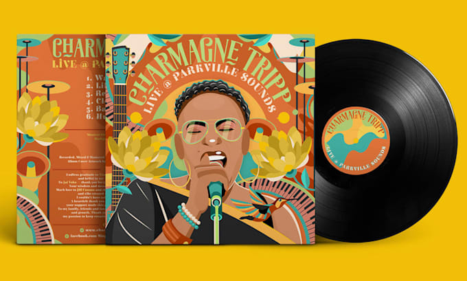 design a custom vinyl record cover