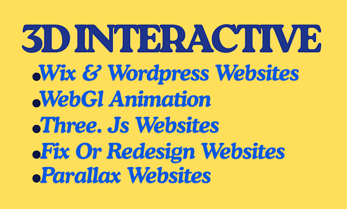 build stunning 3d interactive website with animations and parallax scrolling