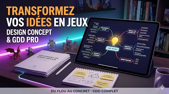 be your indie game consultant to design, structure and launch your game