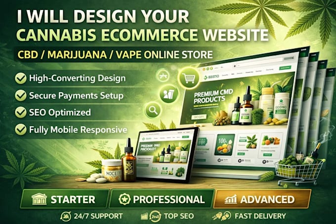 design vape, cbd, cannabis ecommerce ecommerce marijuana website