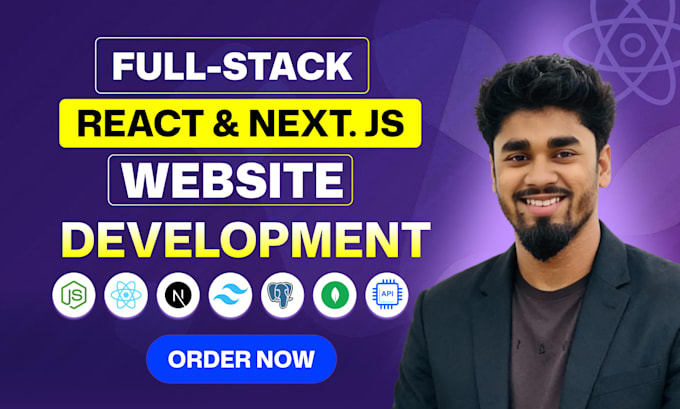 develop full stack website or web app using react nextjs as backend developer