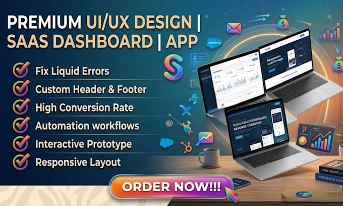 Design ui ux website saas dasnboard in figma and app design by Maya_bow ...