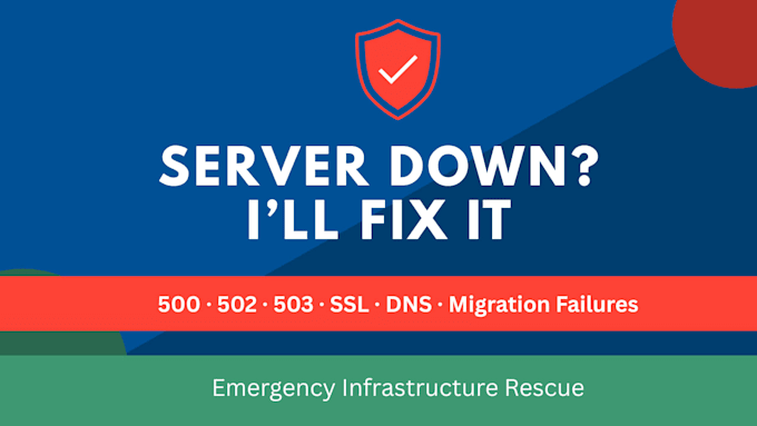 fix your broken server hosting or site down emergency