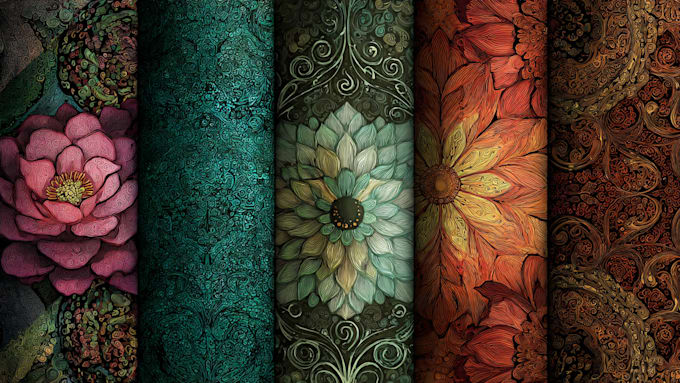 create seamless pattern design and vector pattern