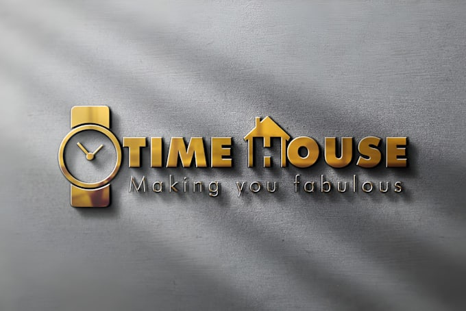do hand clock mascot logo with creative concepts