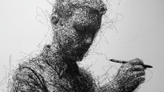 create unique and expressive scribble art