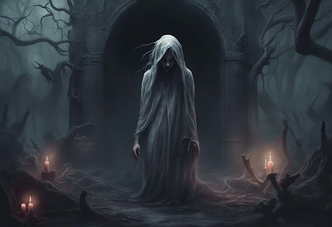 design unique horror or horror character art illustration