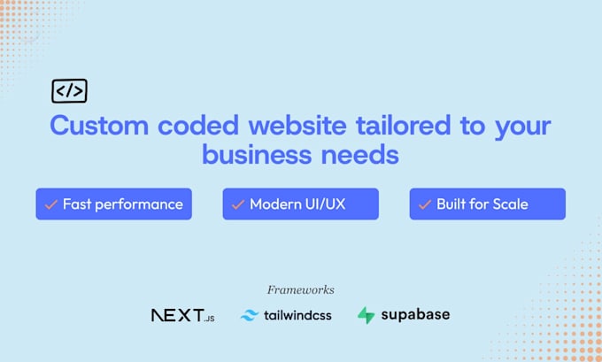 build custom business websites with clean code for you