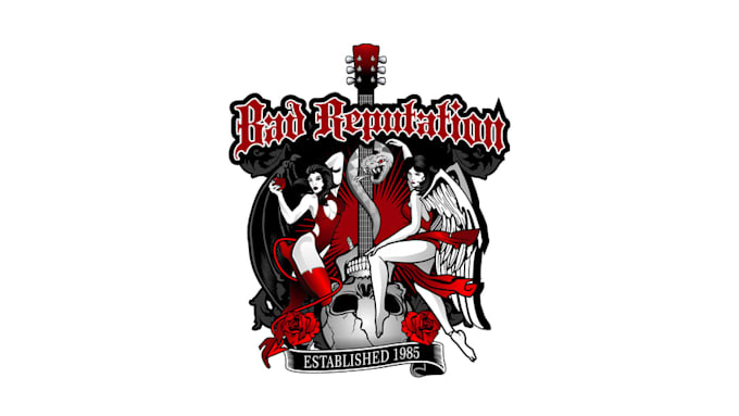 design a creative rock band logo