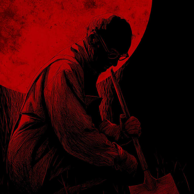 draw a horror illustration