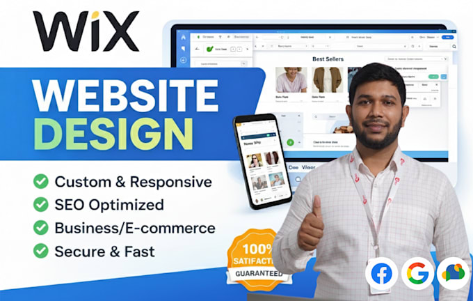design or redesign a professional wix website