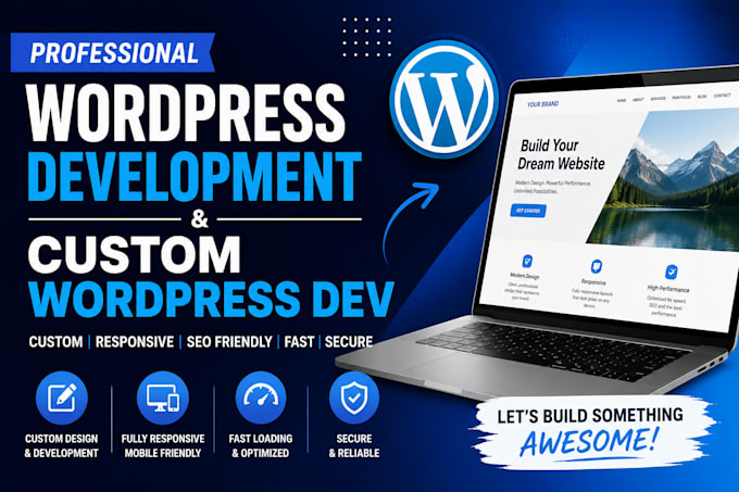 build custom wordpress design and PHP development