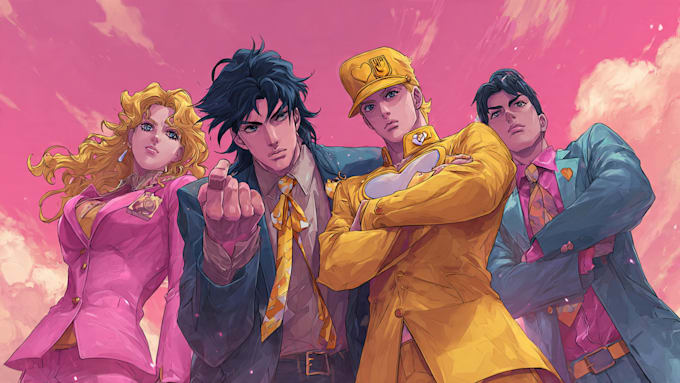 draw you in jojo bizarre adventure style