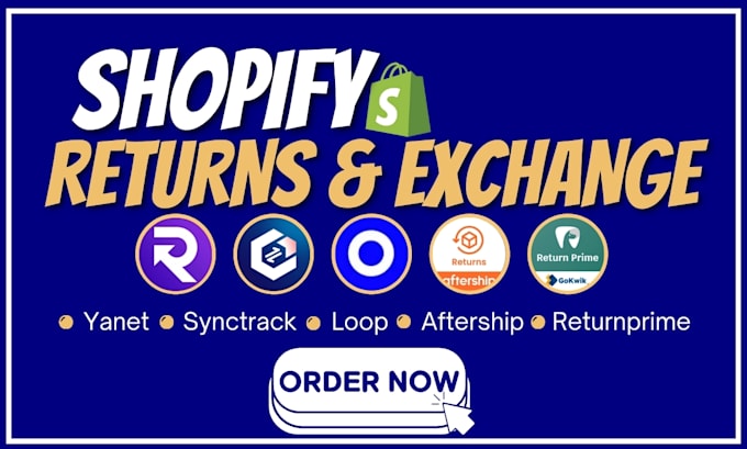 setup shopify returns and exchange aftership yanet loop synctrack returnprime