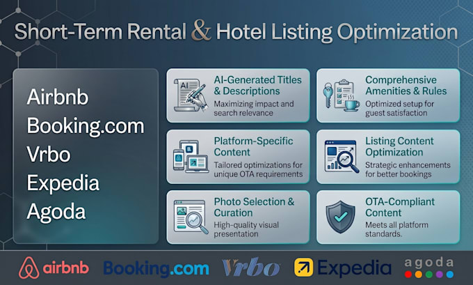 do optimize vacation rentals and hotel listings