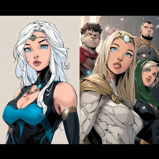 comic book illustration with comic book illustrator
