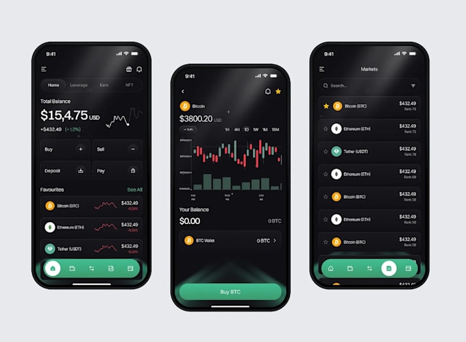 develop fintech app crypto wallet app neobank app money transfer app