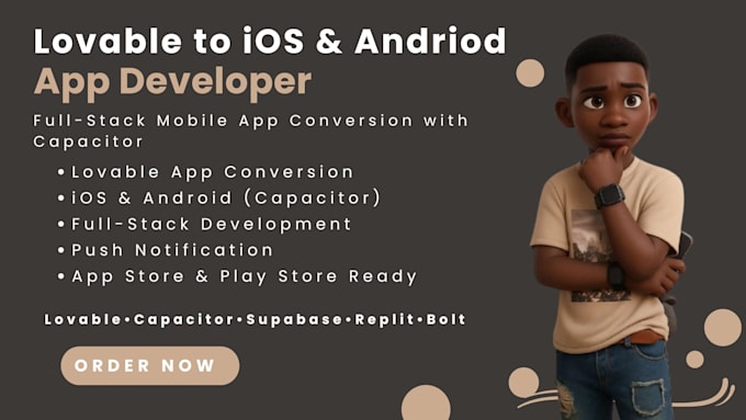 convert your loveable ai lovable web app to android app ios full stack dev ai