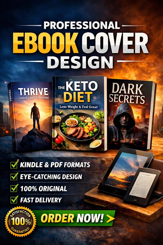 design a professional amazon kindle ebook cover