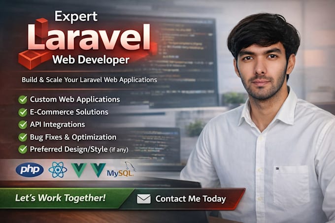 be your professional full stack laravel developer