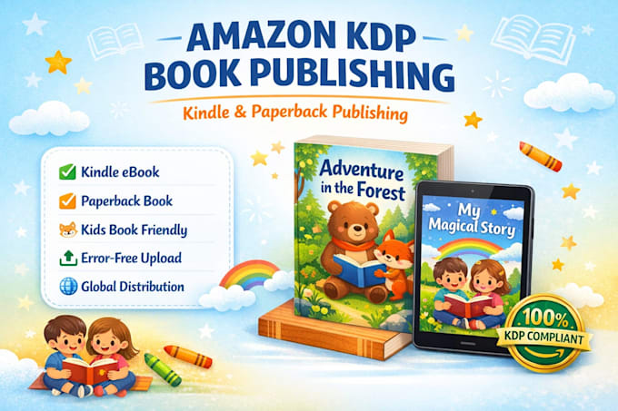 do amazon KDP book publishing, kindle and paperback publishing