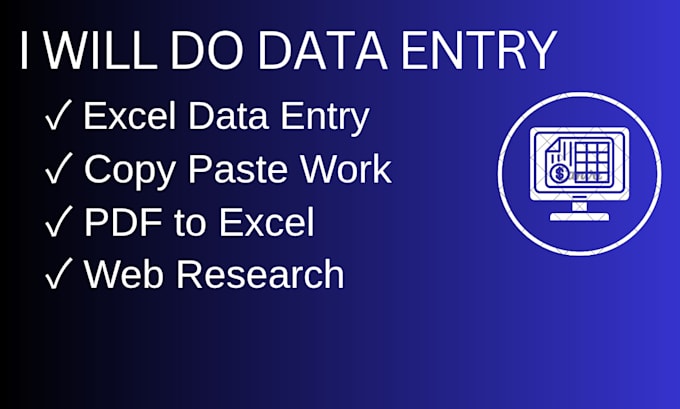do data entry and copy paste work in excel and google sheets