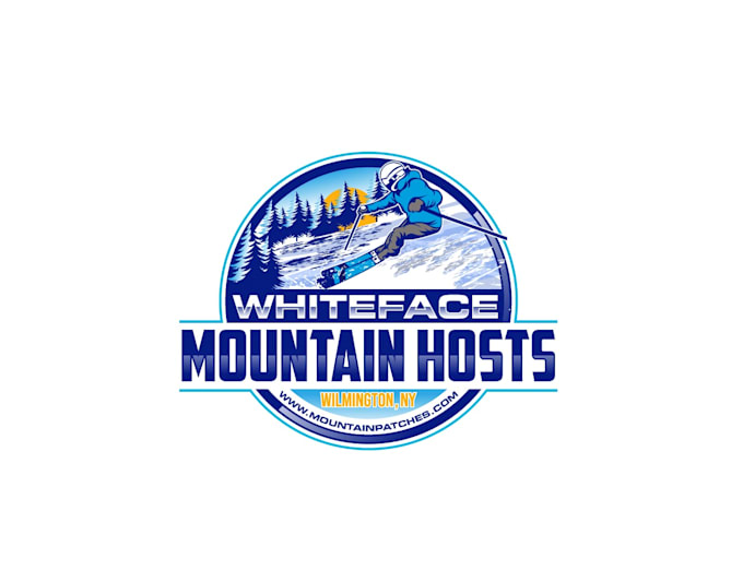 create creative and good looking skiing logo design