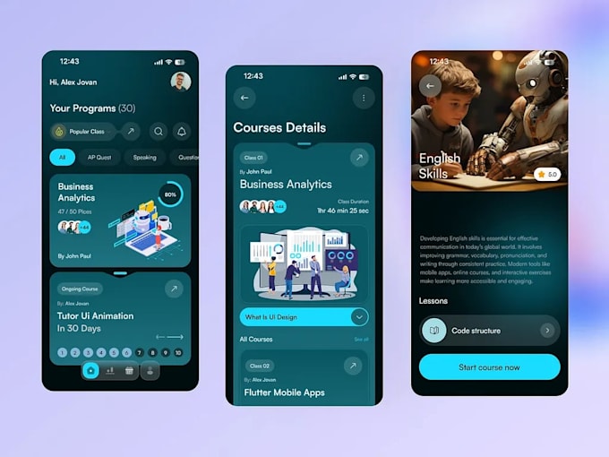 develop ai course generator app for educators to create smart learning