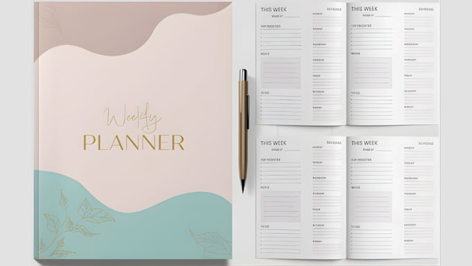 design digital planner, hyperlink planner, etsy planner, weekly planner design